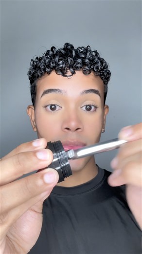 Testing the winged eyeliner stamp.