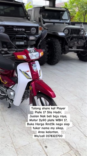 Sale of Motorbike and Eid Clothes in Kelantan