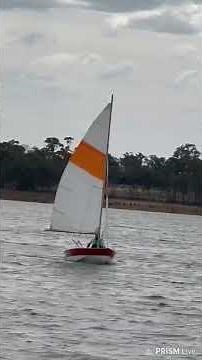 125 Dinghy Solo Sailing on Lake Eppalock, Victoria
