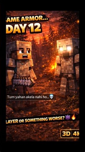 “Tum Yahan Akela Nahi Ho… 😨 | Day 12 Minecraft” #minecraft #shorts