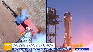 An Australian made rocket has launched from the Queensland border! #9Today | TODAY