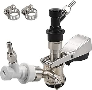 Sankey D Keg Coupler with Adapter and Ball Lock Disconnect Set Standard Type Kegerator Kit Keg Taps for Beer used for Keg Kegging Beer Tower by PERA