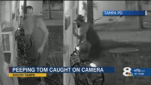 'It's very frightening': Peeping Tom caught on camera outside South Tampa home