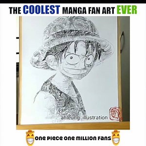 111K views · 1.9K reactions | Unbelievable fan art! A MUST watch! Artist: Ah Leung Illustration | One Piece - One Million Fans | Facebook