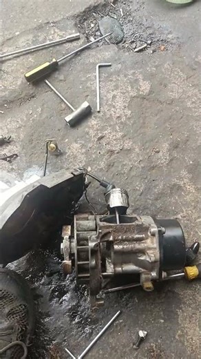 kawasaki grass cutter TD-40 overhaul