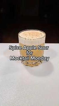 Spiced Apple Sour for Mocktail Monday! #mocktail #mocktailmonday