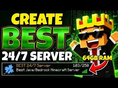 How To Make 24/7 Minecraft Server Java + PE | Best 24/7 Minecraft Hosting🟢