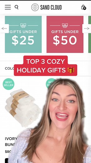 Never taking this robe off 🥰 Get yours on sale from Nov 18-28 🐚🎁 @Sand Cloud Towels #sandcloudpartner #sandcloudgiftguide #cozygifts #gabbysgiftguide