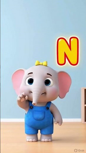 N for Nest 🪺 | Letter N Sound (nnn) | Ella 🐘 | Wiggle & Learn