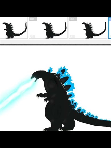 heisei kun/heisei Godzilla atomic breath test for @Pzytheisei1122 #godzilla #toho #heiseigodzilla