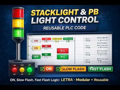 GX Works3 | GT Designer 3 | Tutorial #4 | Stacklight & PB Light Control