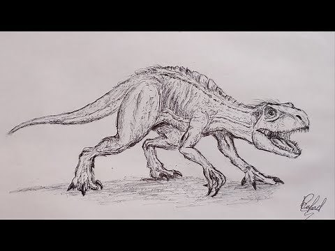 how to draw indoraptor - jurassic world fallen kingdom