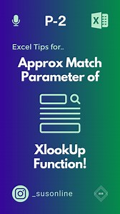 3K views | Excel Tips for Retrieving Tax Rate Using Xlookup Function with Approx Match Parameter! 六‍ Download Practice Sheet From Bio  Ish Excel Tutorial mei sikhenge ki Kaise Xlookup function se Approximate match parameter ka use karke Tax Rate data ko retrieve karte hai. #excel #exceltips #accounting #bookkeeping #xlookup #dataanalyst | SUS ONLINE | Facebook