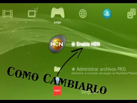 Como Cambiar el Icono de Enable HEN en PS3 HEN