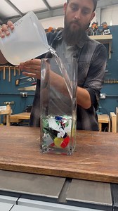 Separating plastics with water 💧 It’s a pretty simple method that we’d usually be doing anyway, since most plastics that come through our workshop need more cleaning to get rid of any dirt or food debris (crusty old milk is not a nice smell!). Water is just the first step in float-separation. There are loads of other liquids you can use to help identify plastic types. This technique is super helpful to help narrow down the various types into ones that we can actually work with. It’s not 100% co