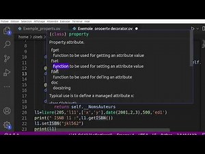 POO en python : property decorator