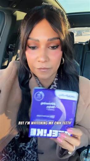 CEELIKE Purple Teeth Whitening Strips With Free Cheek Retractor - 7/21 Whitening Sessions -Nano-Hydroxyapatite Safe for Enamel - Non Sensitive Teeth Whitening - Peroxide-Free