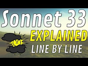 Line by Line: Shakespeare's Sonnet 33