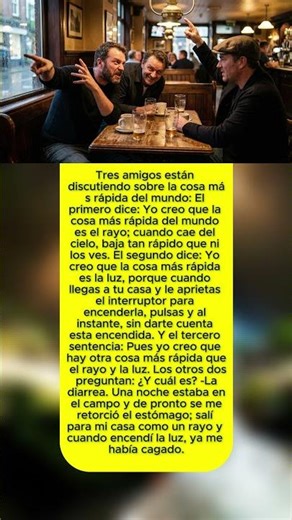 Chiste sobre la cosa más rápida #chistes #humor