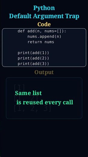 This Python Bug Traps Even Experienced Developers 😱 #programming #python #manim