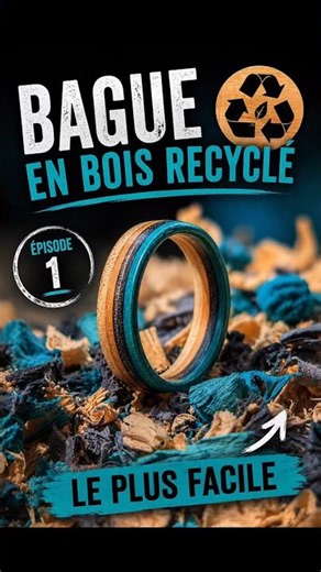 Comment fabriquer une bague en bois - Épisode 1 : la méthode la plus simple #woodworking #pourtoi