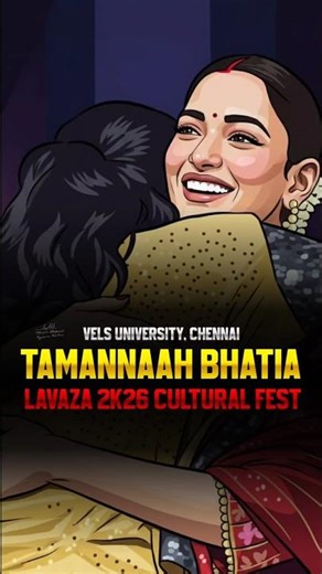 Tamannaah Bhatia Fan Moment at Lavaza 2K26 Vel Tech University Fest Goes Viral