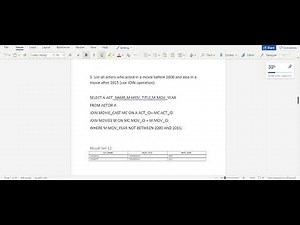 VTU 18CSL58 DBMS LABORATORY LAB PROGRAM-3 MOVIE DATABASE | YOUR STUDY TUTOR |