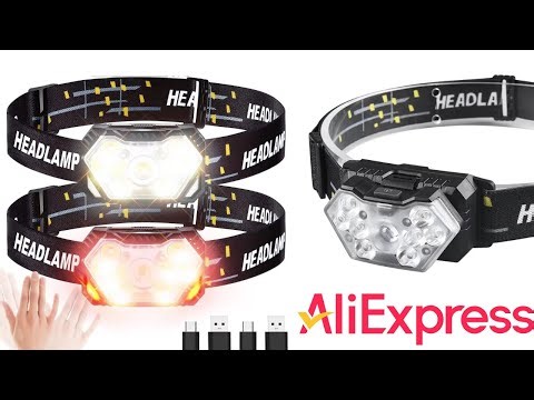 Headlamp 9 LED Strong Light USB Rechargeable Sensor Headlight AliExpress