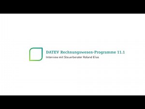 Neuerungen DATEV Rechnungswesen-Programme 11.1 - Interview mit Steuerberater Roland Elias