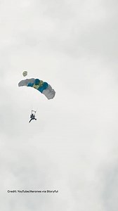 49K views · 218 reactions | This was the world's first parachute jump from a drone! | IFLScience | Facebook