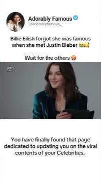 When Celebrities Meet Their Celebrity Crushes… 😭❤️ But Billie & Justin’s Story Is Different #crush