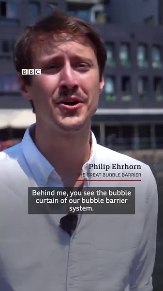 8.3K views · 174 reactions | These bubbles in Amsterdam's canals are stopping plastic waste from getting to the ocean.  﫧 Hear how it works on People Fixing the World: https://www.bbc.co.uk/sounds/play/p0g262ty | BBC World Service | Facebook