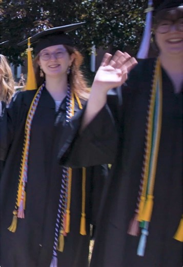 From future Racers to forever Racers. Congratulations to our newest graduates! 💙💛🐎 #RacerGraduation #murraystate #collegegrad