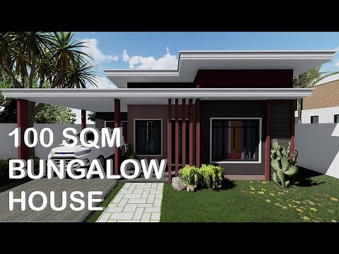 100 SQM BUNGALOW HOUSE DESIGN | Konsepto Designs