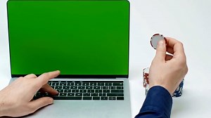 Green Screen, Computer, Money. Free Stock Video