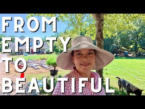 From Empty Space to Stunning Flower Bed