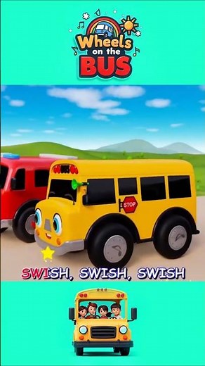 The Wheels on the Bus Go Round | Cute Animated Rhyme | Nursery Song for Kids