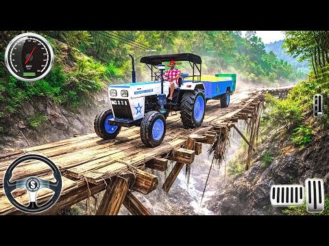 New Swaraj Tractor Soil Loaded Driving Impossible Wood Bridge - BUSSID Gameplay - Android GamePlay