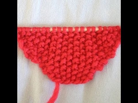 How To Increase A Stitch At The End Of Row In Moss (seed) Stitch Pattern