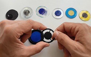 Making microscope filters Darkfield Rheinberg Oblique