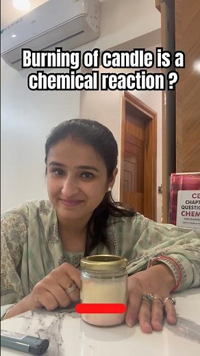Burning of a candle is a combustion reaction and an exothermic reaction ! #shorts #science