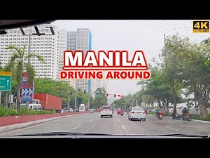 Driving Around Metro Manila City - Philippines❗Night & Day Manila street view from taxi cabin