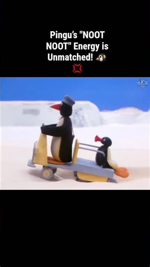 Pingu’s "NOOT NOOT" Energy is Unmatched! 🐧💢 #Pingu #NootNoot #Nostalgia