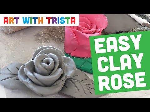 Easy Clay Rose Sculpture Tutorial - Art With Trista
