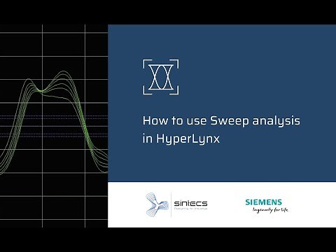 How to use sweep analysis in HyperLynx in HyperLynx SI ALT