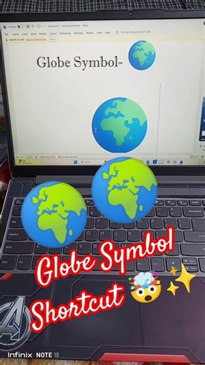 Globe Symbol Shortcut computer course #global #productivityhacks #tech