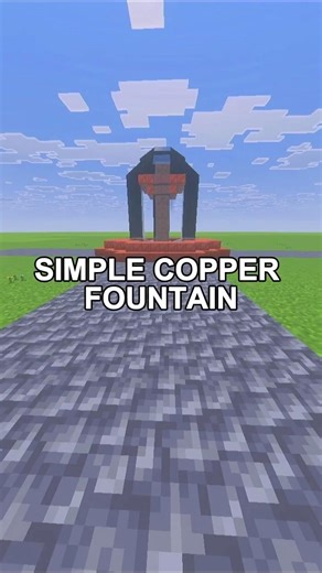 Simple Copper Fountain (Minecraft)