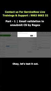 Part - 1 | Email Validation in Onsubmit CS by Regex