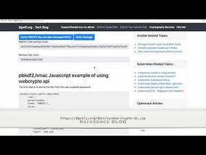 web crypto api digital signature using pbkdf2 and hmac