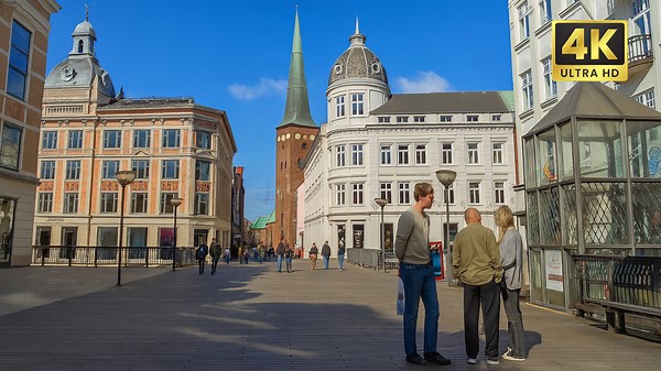 🇩🇰 Aarhus, Denmark – 4K Walking Tour Through the City Center and Historic Core